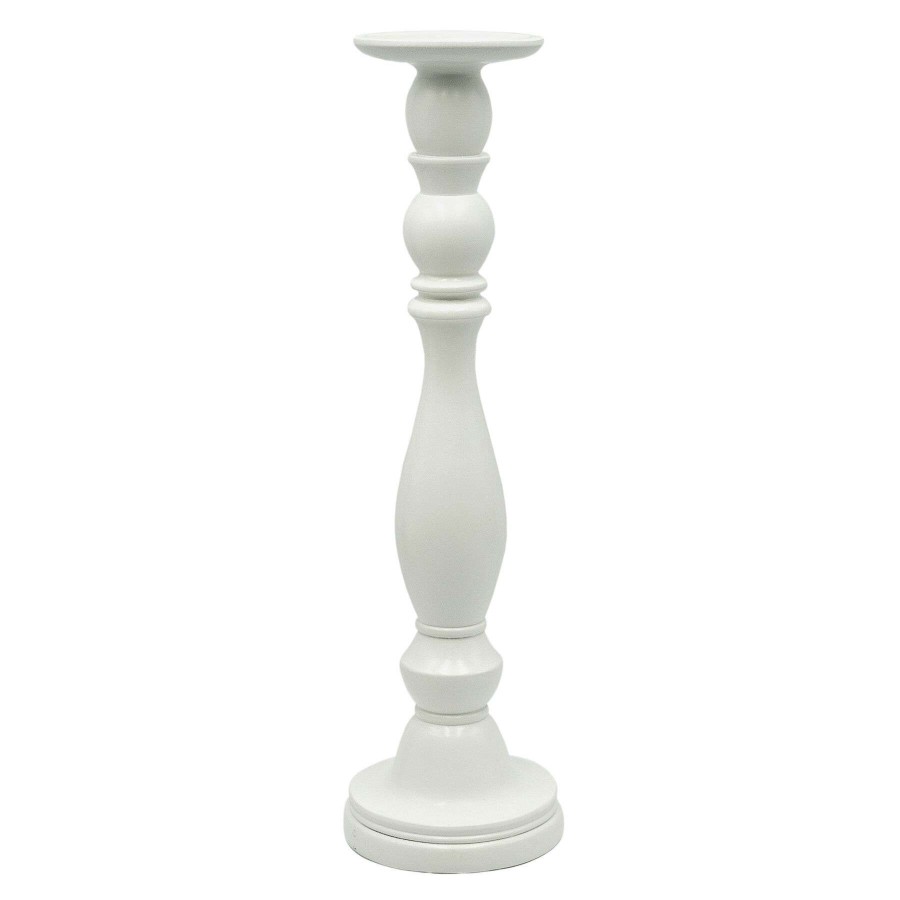 Home Accents * | Original White Pillar Candle Holder, 16