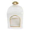 Home Accents * | Best Sellers Grace Mitchell White Ceramic Lantern, 9