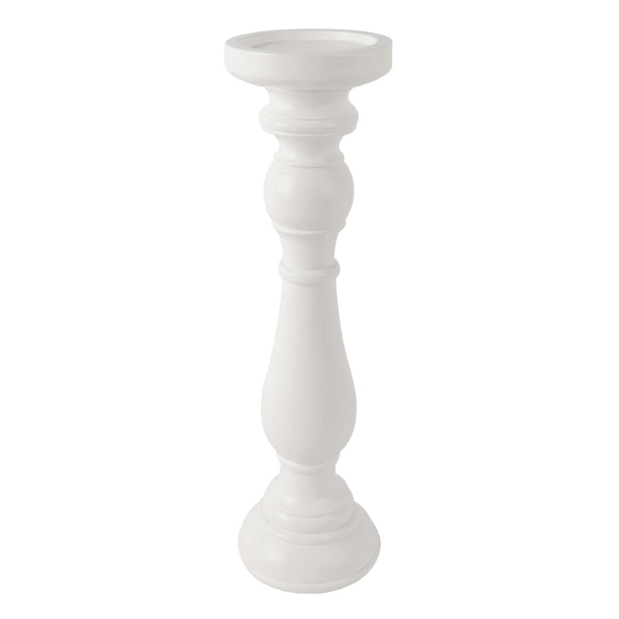 Home Accents * | Cheap Online White Candle Holder, 15