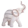 Home Accents * | Original White Patterned Ceramic Elephant Figurine, 8