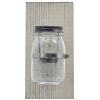 Home Accents * | Discount Sale Mason Jar Wall Sconce, 9.8