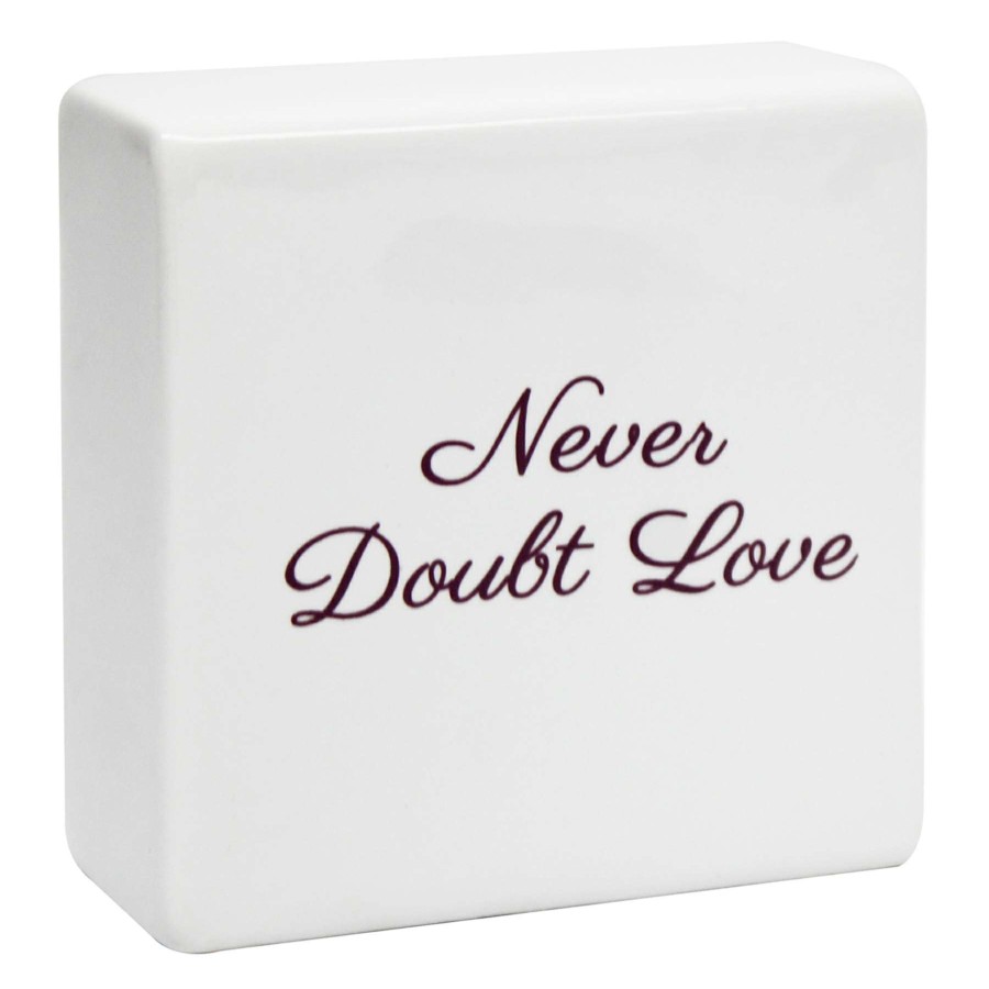 Home Accents * | Flash Sale Never Doubt Love Block Sign, 4