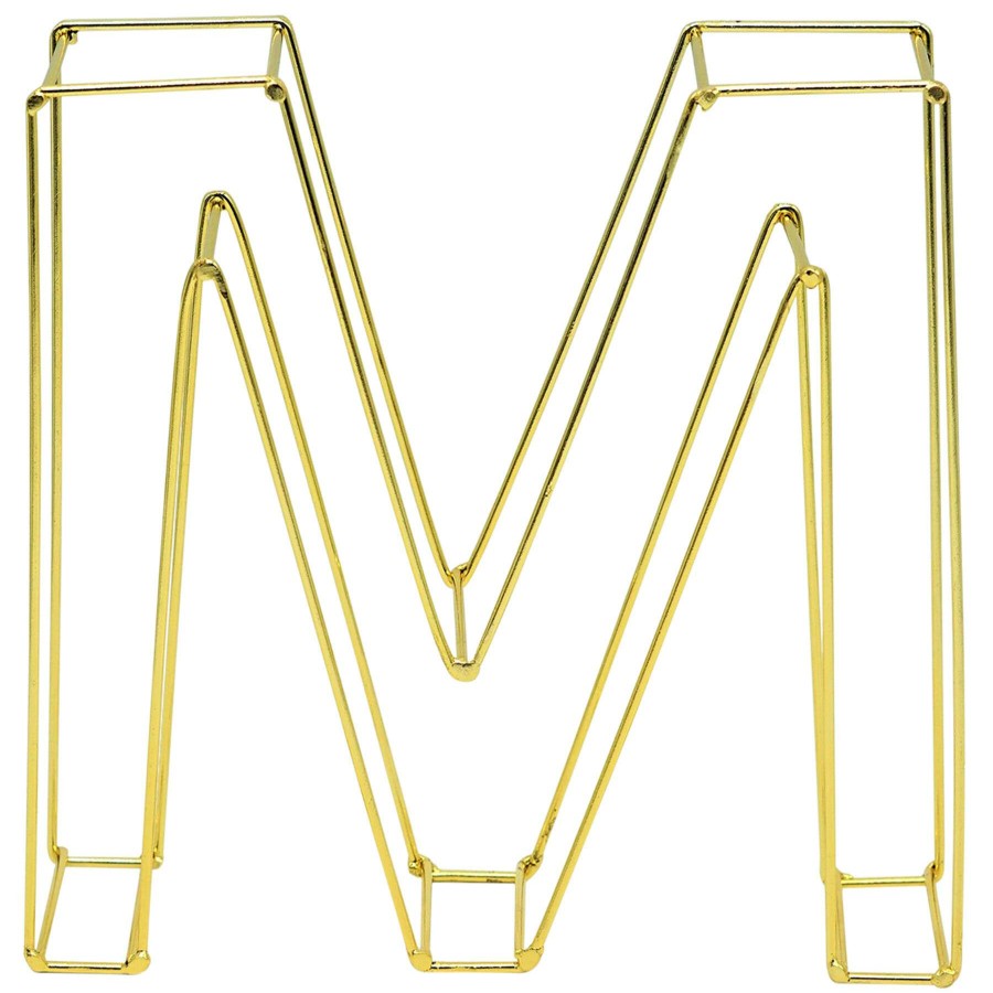 Home Accents * | Clearance Sale 8In. Metal Monogram M