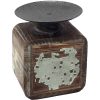 Home Accents * | Reliable Quality Wooden Iron Candle Holder, 6