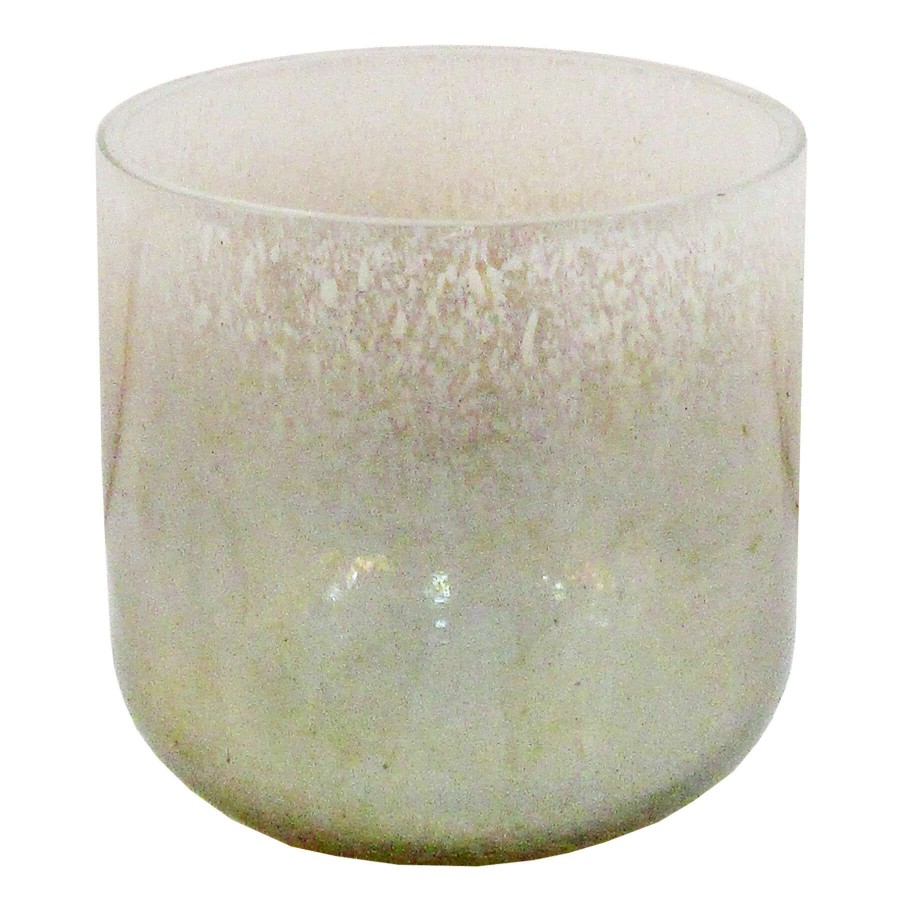 New Style * | Exclusive Design Tracey Boyd Splattered White Ombre Tea Light Holder, 3.5