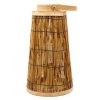 Home Accents * | Bargain Sale Tracey Boyd Natural Straw Wooden Lantern, 12