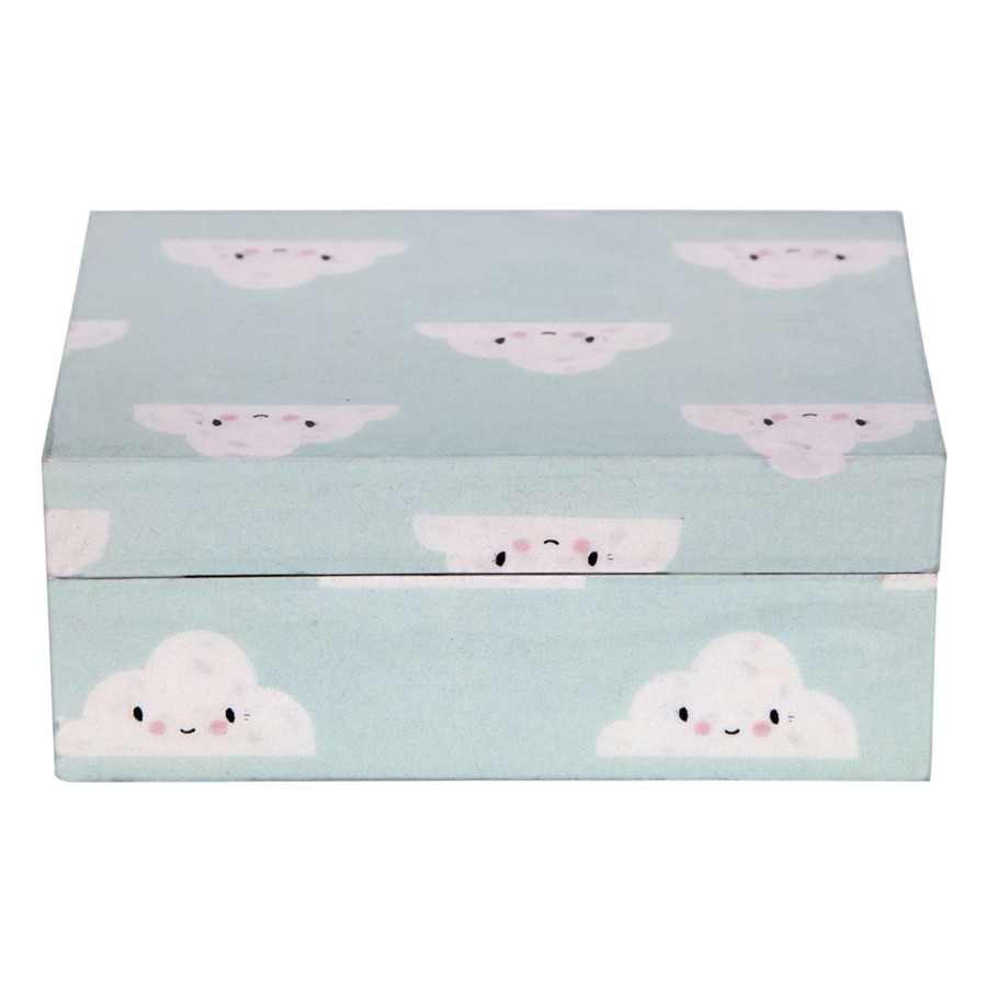 Home Accents * | Clearance Sale Cloud Wood Box, Small