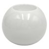 Home Accents * | Best Sellers White Ceramic Round Vase, 3