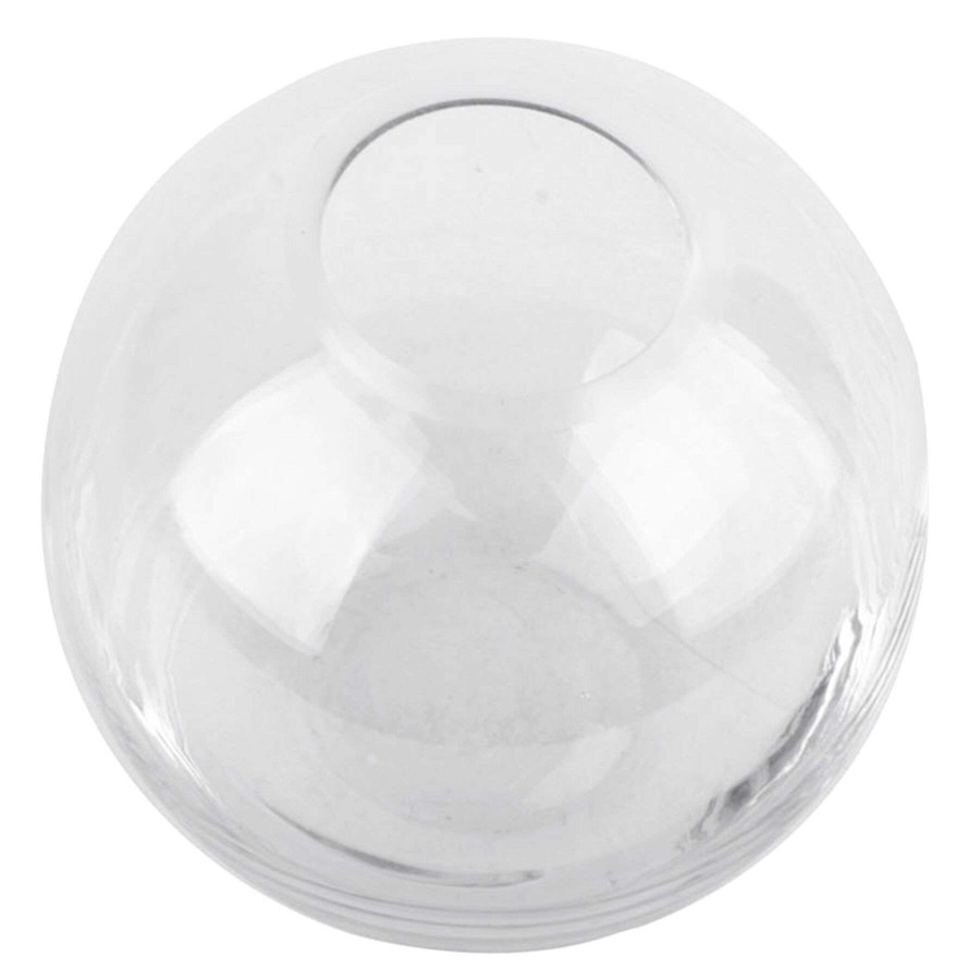 New Style * | Discount Sale Clear Glass Round Vase, 4