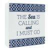 Home Accents * | Best Sellers The Sea Is Calling Ceramic Block Sign, 6