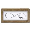 Home Accents * | Reliable Quality Infinity Love Wooden Block Sign, 12 6