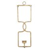 Home Accents * | Exclusive Rectangle Gold Wall Sconce Decor, 17