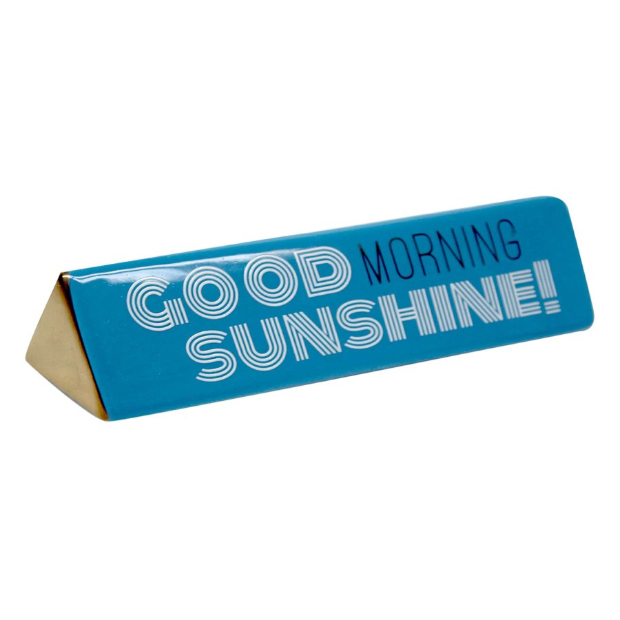 Home Accents * | Exclusive Good Morning Sunshine Ceramic Block Sign, 2 7