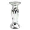 Home Accents * | Exclusive Design Metallic Silver Pillar Candle Holder, 8