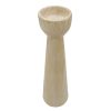 Home Accents * | Discount Sale Natural Ceramic Candle Holder, 8.5