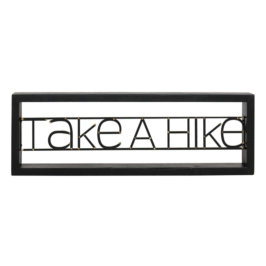 Home Accents * | Outlet Sale Take A Hike Sign Metal Table Sign, 18 6