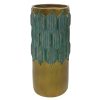 Home Accents * | Flash Sale Gold & Teal Pillar Candle Holder, 10