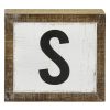 Home Accents * | Premium 7X6 Faux Wood Monogram Sign S