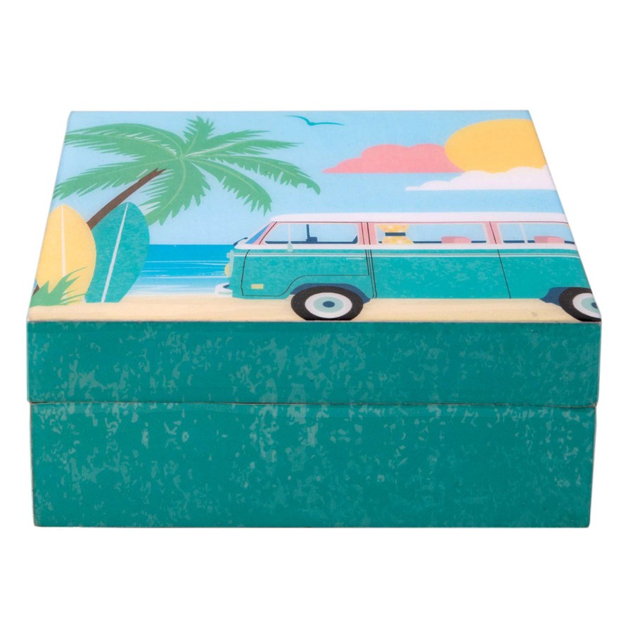 Home Accents * | Top Sellers Van Wood Decal Box, 6