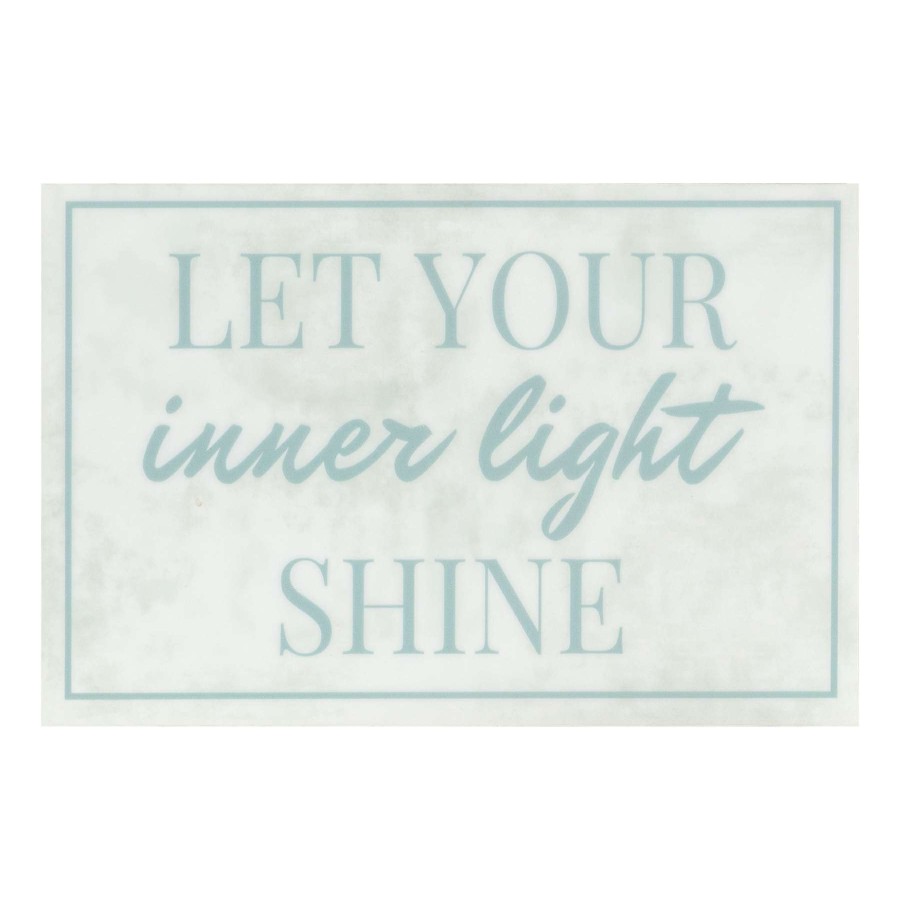 Home Accents * | Exquisite Gifts Laila Ali Let Your Inner Light Shine Canvas Wall Art, 4 6