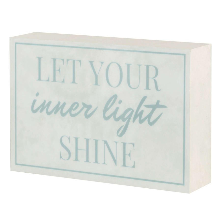 Home Accents * | Exquisite Gifts Laila Ali Let Your Inner Light Shine Canvas Wall Art, 4 6