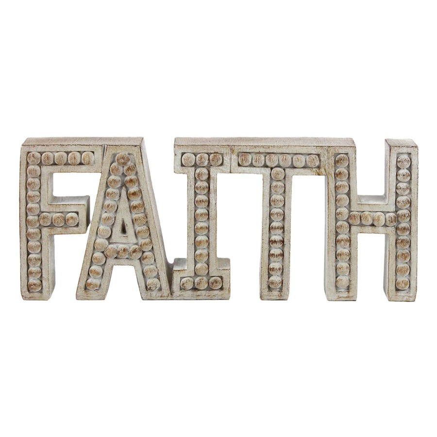 Home Accents * | Premium Faith Cutout Table Sign, 11 4