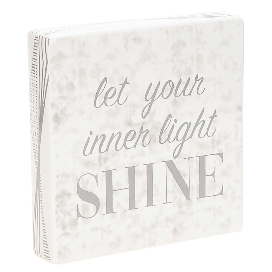 Home Accents * | Exclusive Laila Ali Inner Light Block Sign, 8