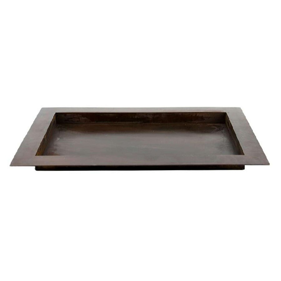 Home Accents * | Outlet Sale Brown Metal Plate, 24 16