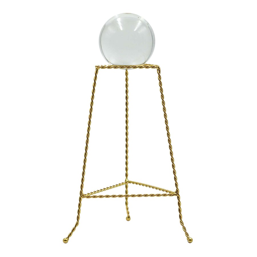 Home Accents * | Outlet Sale Metal Tripod With Glass Sphere, 15