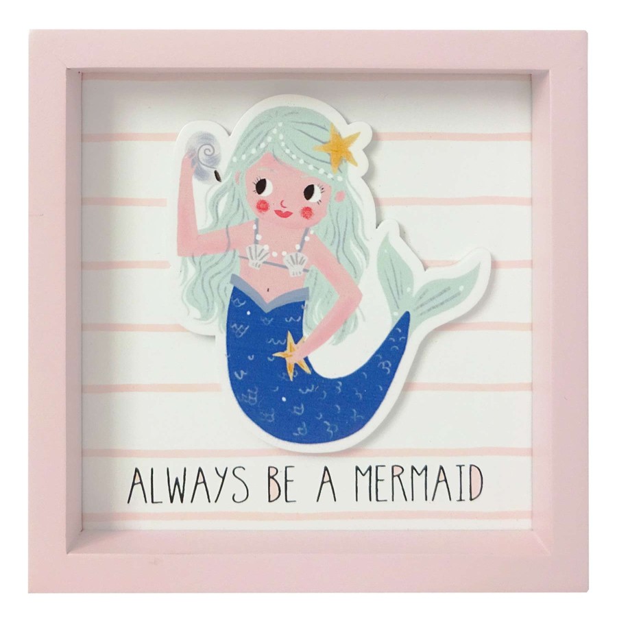 Home Accents * | Low Price Always Be A Mermaid Table Sign, 5