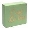 Home Accents * | Exclusive C'Est La Vie Ceramic Block Sign, 6