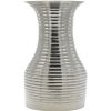 Home Accents * | Best Sellers Silver Ceramic Ribbed Vase, 26