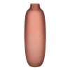 Home Accents * | Attractive Frosted Red Glass Vase, 10.5