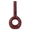 Home Accents * | Featured Red Ceramic Open Vase, 15