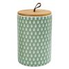 Home Accents * | Closeout Sale Green & White Ceramic Box, 6