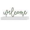 Home Accents * | Original Grace Mitchell Green Wire Welcome Sign, 10 5