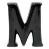 Home Accents * | Outlet Sale 6 Black Ceramic Letter, M