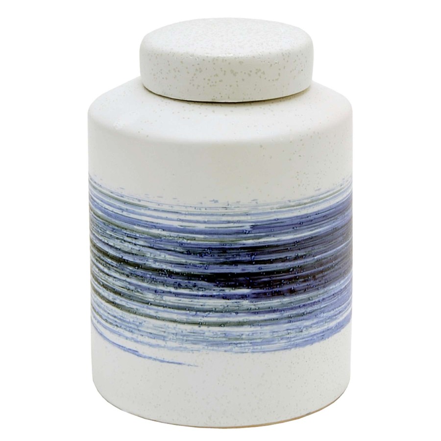 Home Accents * | Outlet Sale Tracey Boyd Blue & White Ceramic Vase, 7