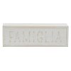 Home Accents * | Best Sellers Famiglia Metal Block Sign, 12 4