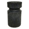 Home Accents * | Low Price Black Ceramic Candle Holder, 7