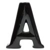 Home Accents * | Exclusive 6 Black Ceramic Letter, A