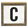 Home Accents * | Top Sellers 7X6 Faux Wood Monogram Sign C