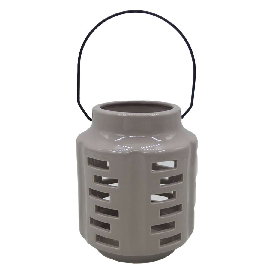 Home Accents * | Sale Grace Mitchell Ceramic Cutout Lantern, 6