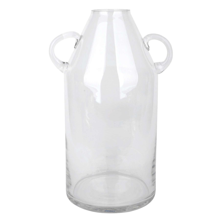 Home Accents * | Exclusive Tracey Boyd Clear Glass Vase With Handles, 12