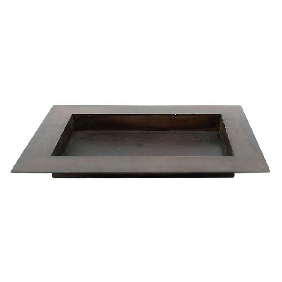 Home Accents * | Bargain Sale Brown Metal Plate, 16 11