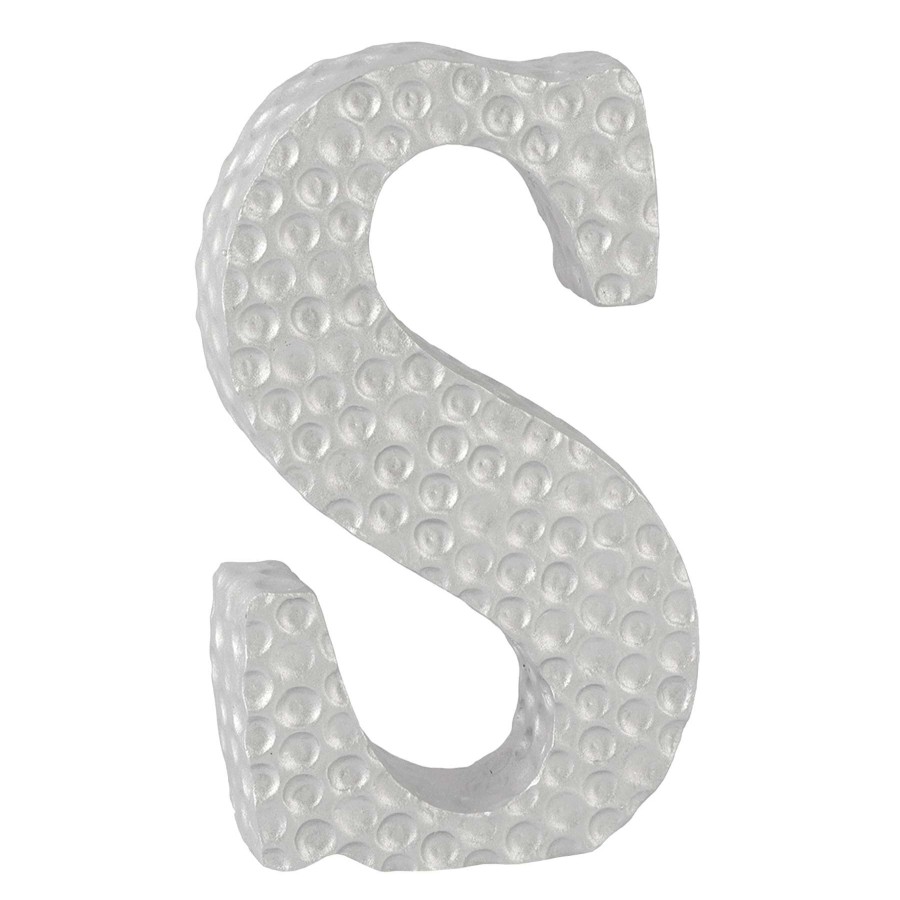 Home Accents * | Exclusive 6 Silver Monogram Letter, S