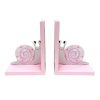 Home Accents * | Best Sellers Garden Fairies Pink Snail Bookend