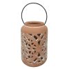 Home Accents * | Cheap Online Tracey Boyd Natural Ceramic Cutout Lantern, 7