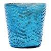 New Style * | Exquisite Gifts Teal Glass Tea Light Candle Holder, 3