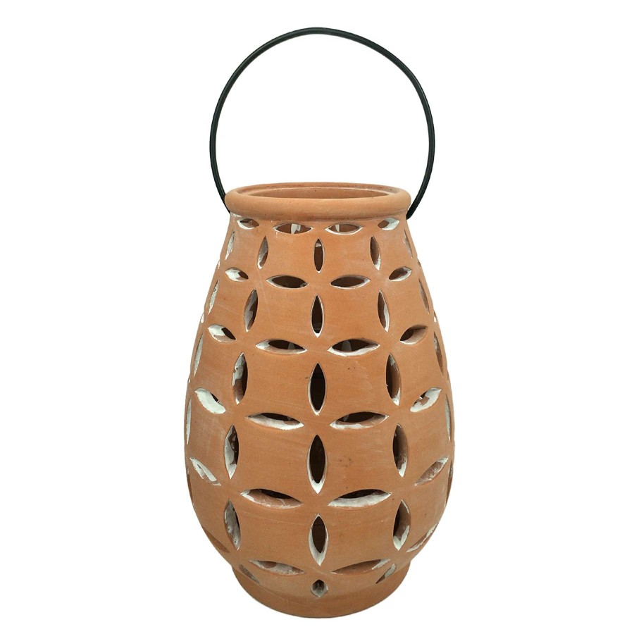 Home Accents * | Best Sellers Tracey Boyd Natural Ceramic Lantern, 6